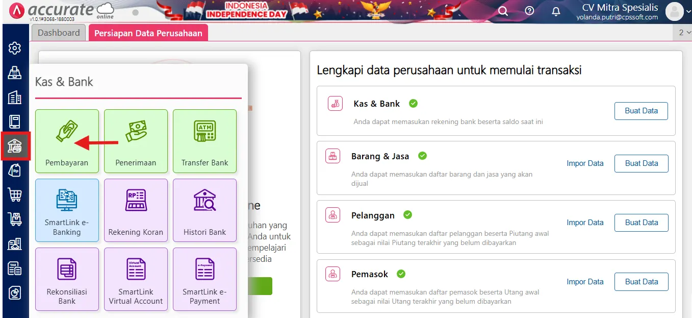 melihat laba setelah pajak di accurate online